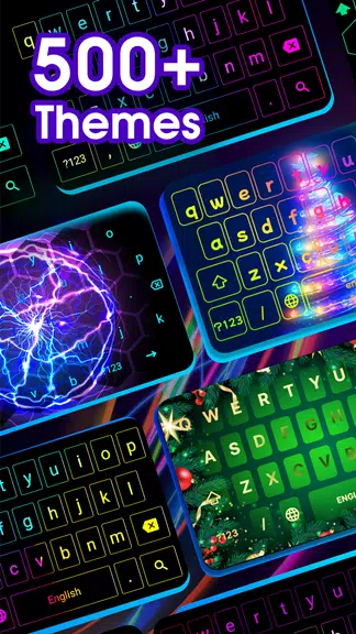 Neon LED Keyboard: Clavier LED Capture d'écran 1