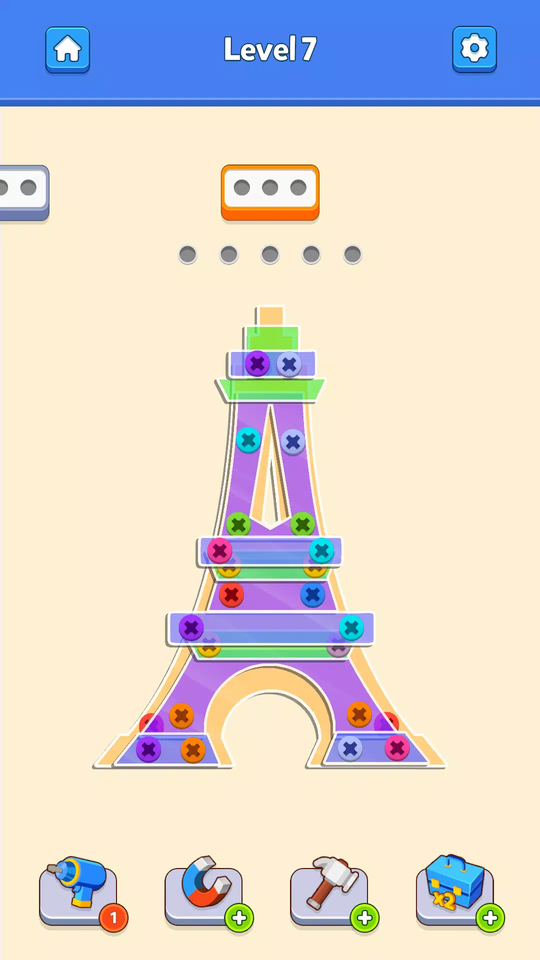 Screw Pin Jam Puzzle Nuts Bolt應用截圖第0張