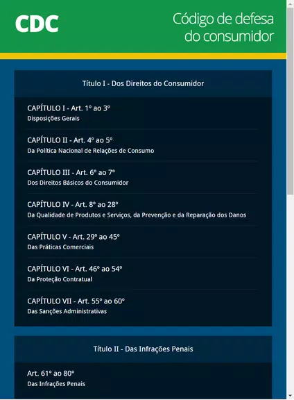 Código de Defesa do Consumidor應用截圖第1張