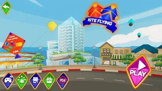 Pipa Layang Kite Flying Game স্ক্রিনশট 0