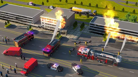 911 Rescue Fire Truck 3d Games ဖန်သားပြင်ဓာတ်ပုံ 1