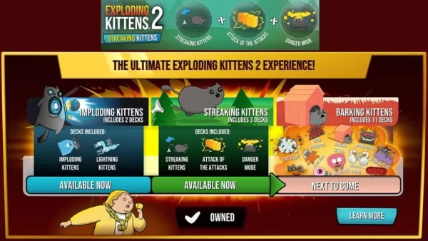 爆発する子猫2は、5枚の新しいカードで縞模様の子猫の拡張を明らかにします