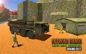 Offroad US Army Truck Driving Ảnh chụp màn hình 2