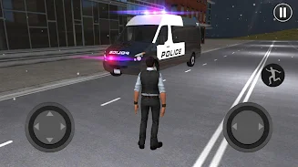 American Police Van Driving Captura de tela 1