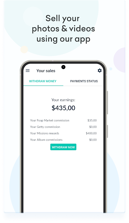 Foap - sell photos & videos ภาพหน้าจอ 0