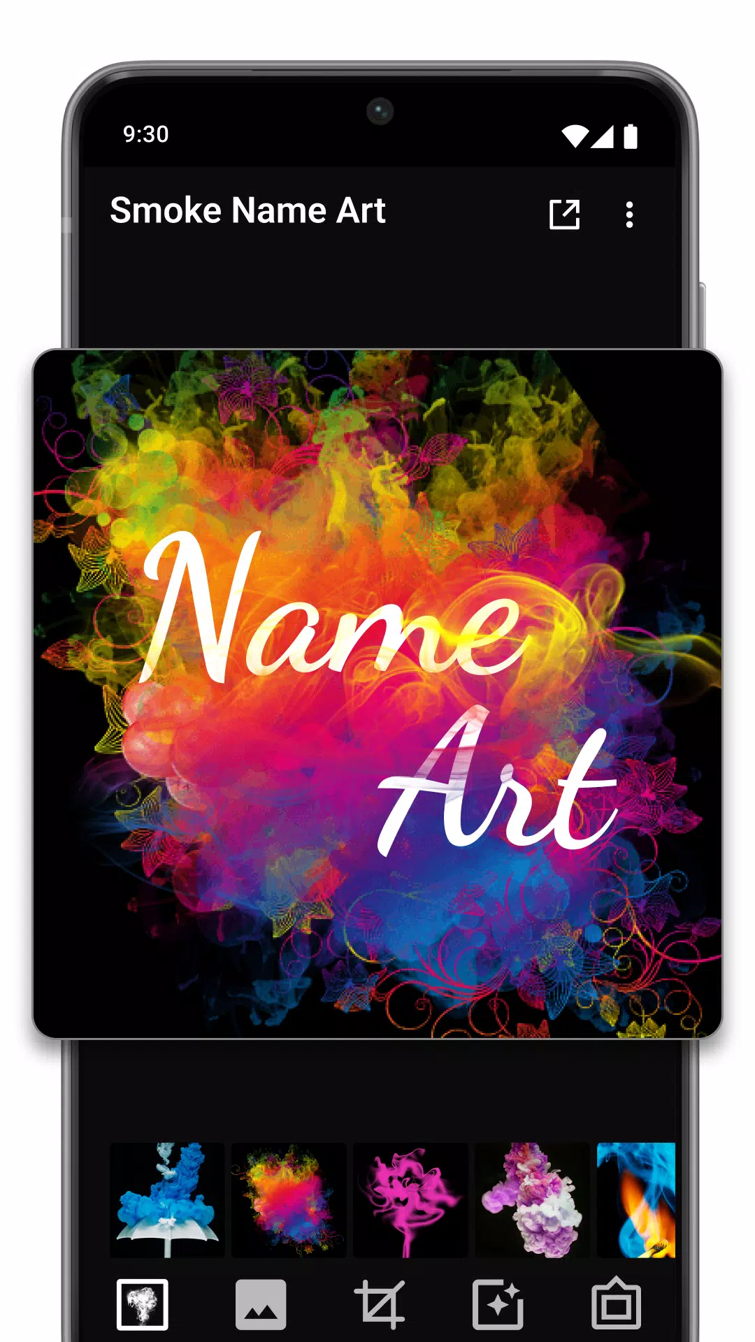 Smoke Name Art Maker スクリーンショット 3