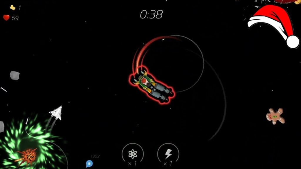 Kersttraktatie van Space Santa Waarschuwing!