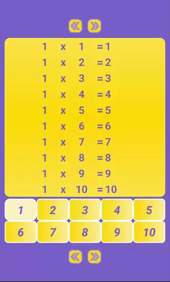 Multiplication Table: Math应用截图第0张