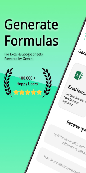 Sheets AI: Formula Generator 스크린샷 1