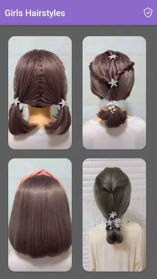 Girls Hairstyles Step By Step Captura de tela 1