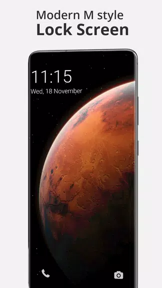 Modern Mi style Lock Screen Screenshot 0