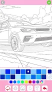 Car coloring games - Color car Tangkapan skrin 0