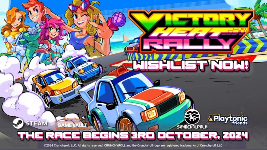 復古風格的街機賽車手Victory Heat Rally即將通過Crunchyroll即將上移動！