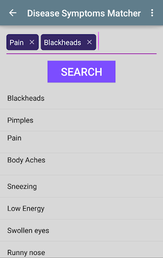 Disease Symptoms Matcher应用截图第1张