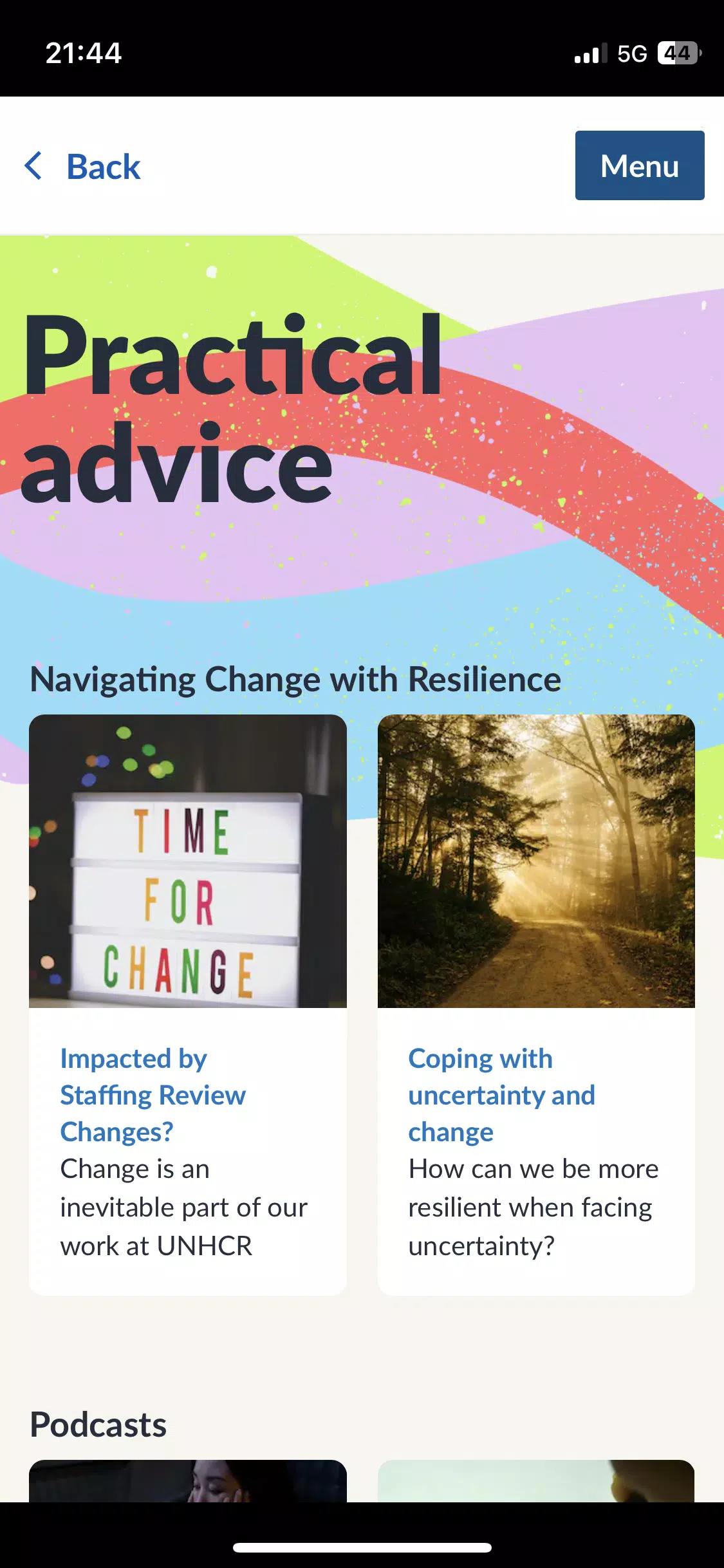 UNHCR Wellbeing ภาพหน้าจอ 2