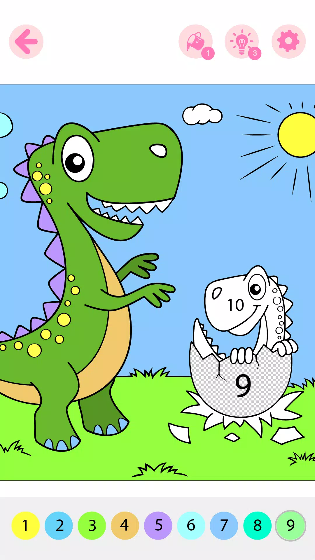 Kids Coloring Book by Numbers Capture d'écran 3