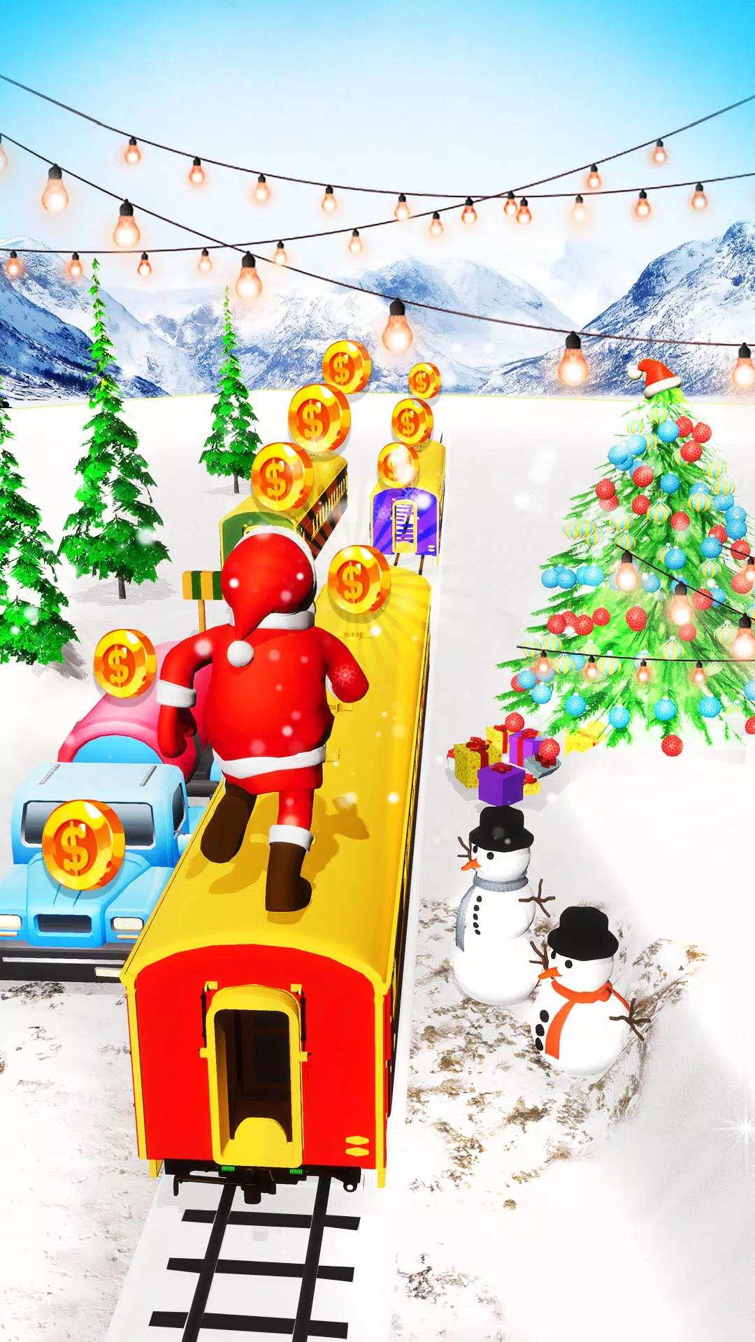 Schermata Xmas Santa Surfer Running Game 2