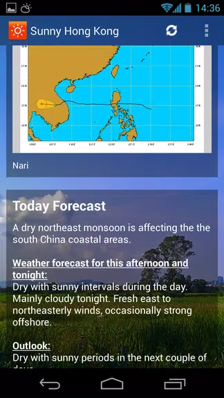 Sunny HK -Weather&Clock Widget スクリーンショット 1