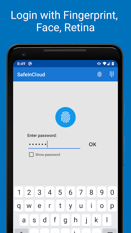 Password Manager SafeInCloud 1 Screenshot 0