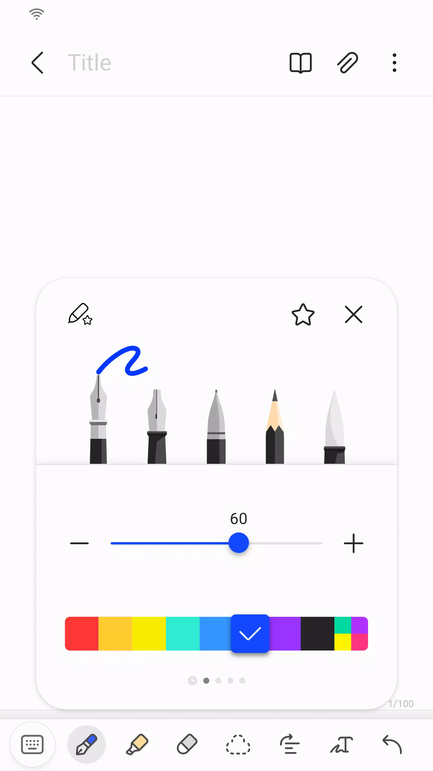 Samsung Notes ဖန်သားပြင်ဓာတ်ပုံ 2