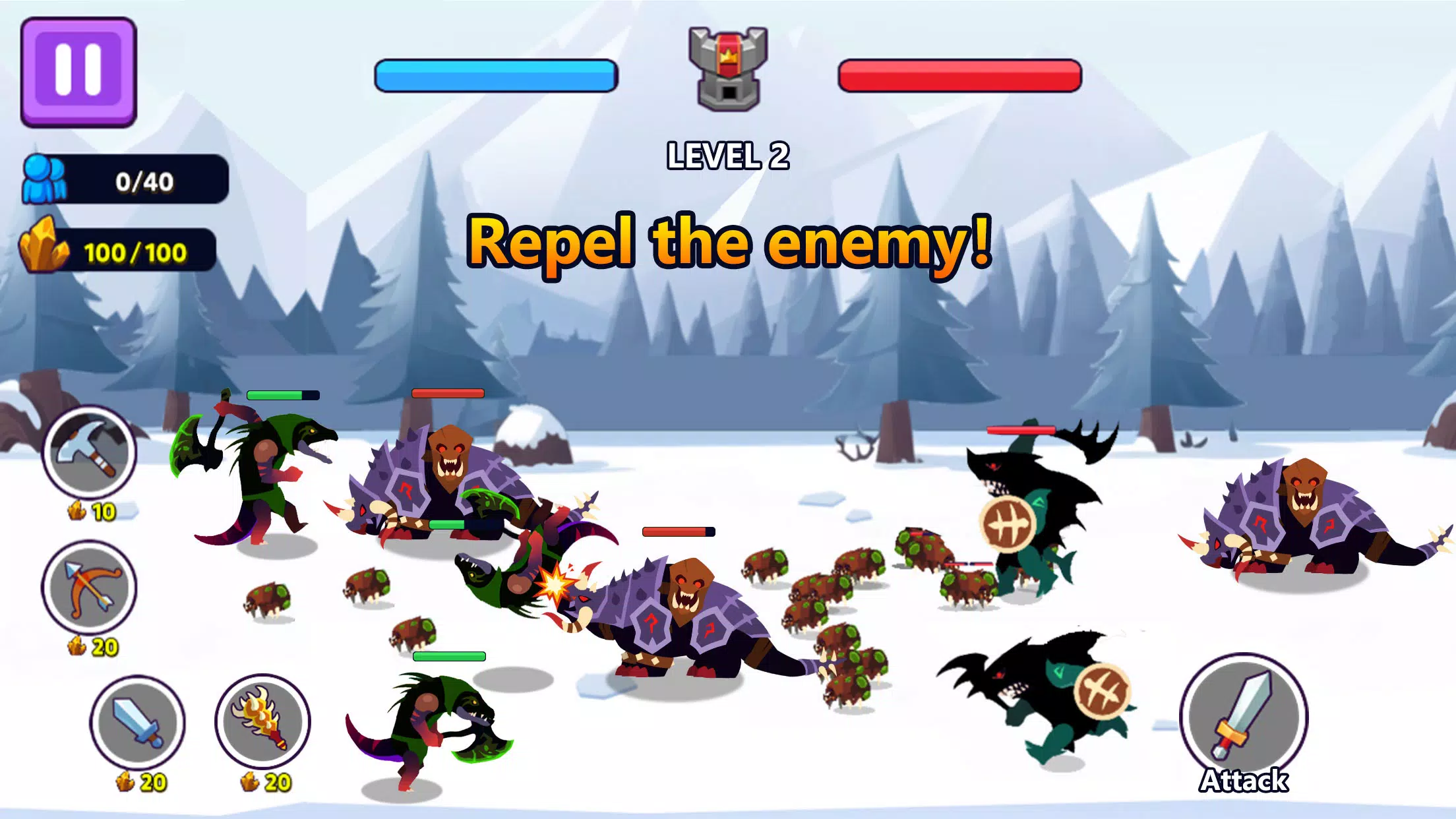 Turf War - Skeleton Warzone स्क्रीनशॉट 1