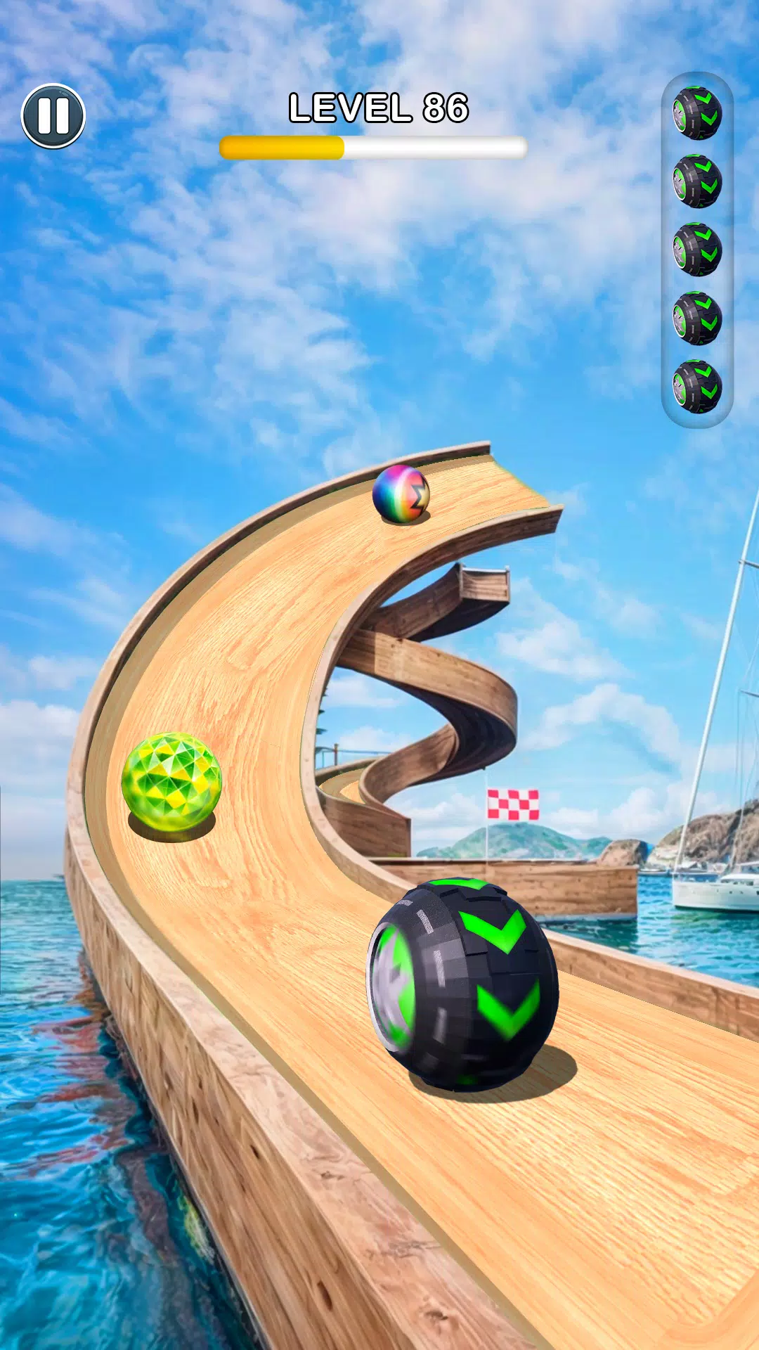 Rolling Ball Sky Escape Tangkapan skrin 2
