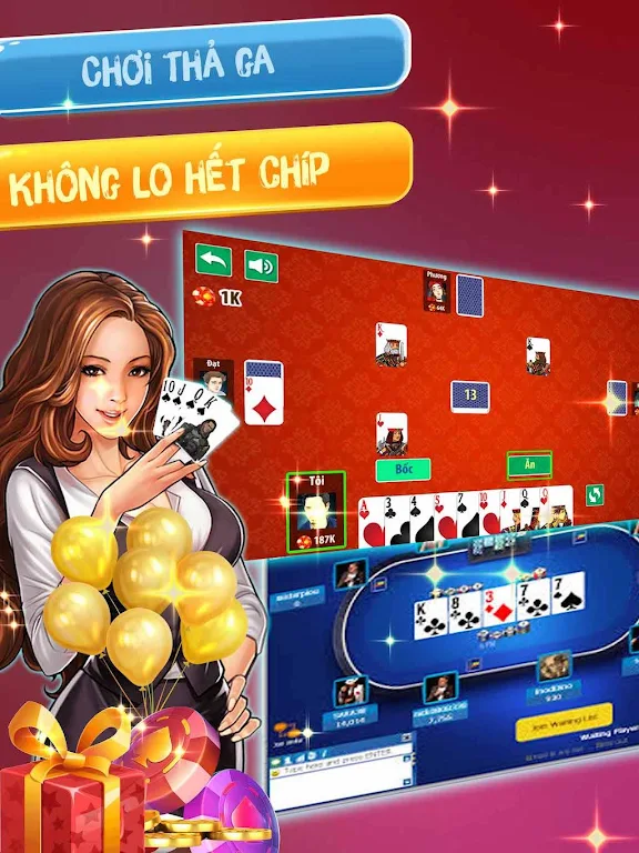 Đánh  tiến lên OFFLINE - tien len mien nam Screenshot 2