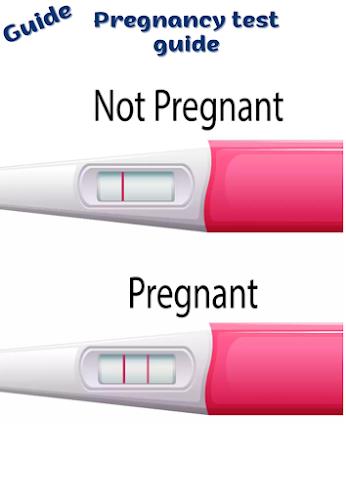 Pregnancy test &Symptoms guide স্ক্রিনশট 0