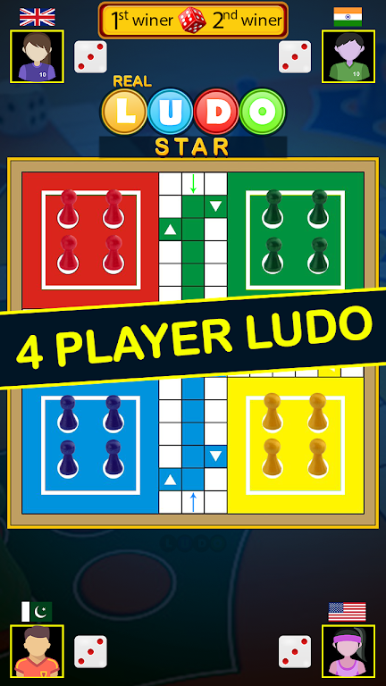 Real Ludo Star King : Board Game Screenshot 1