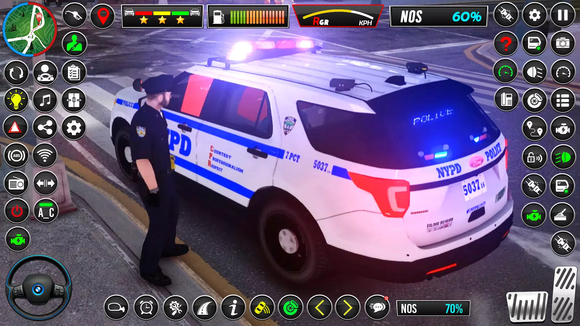 US Police Car Chase Car Game Captura de pantalla 1