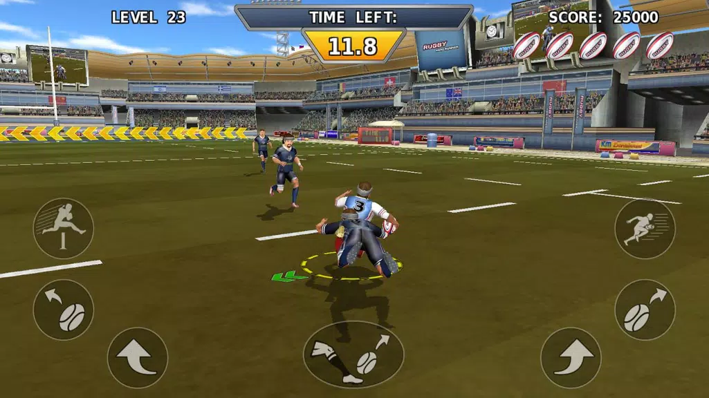 Rugby: Hard Runner ဖန်သားပြင်ဓာတ်ပုံ 1