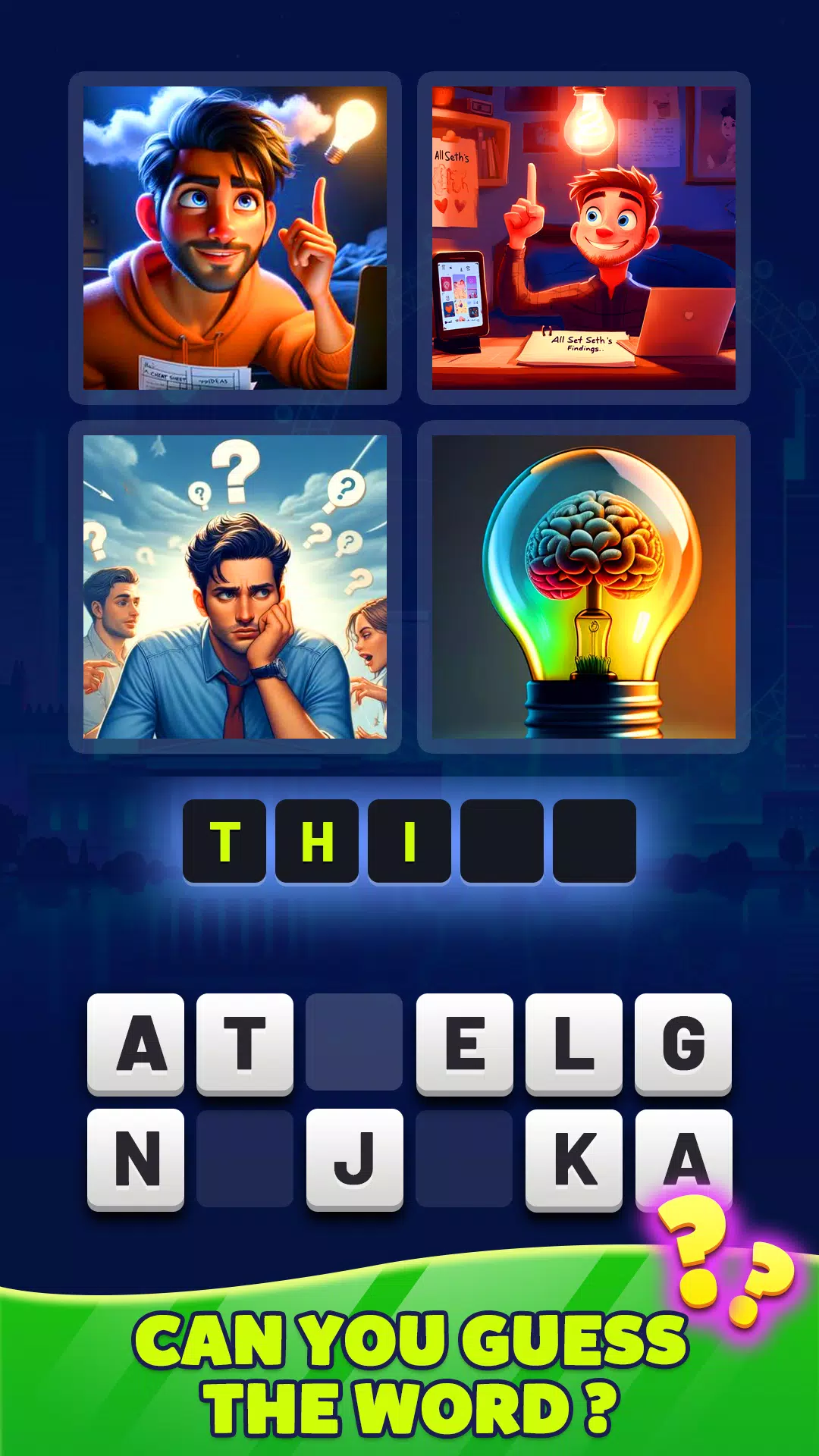 4 pics guess 1 word ภาพหน้าจอ 0