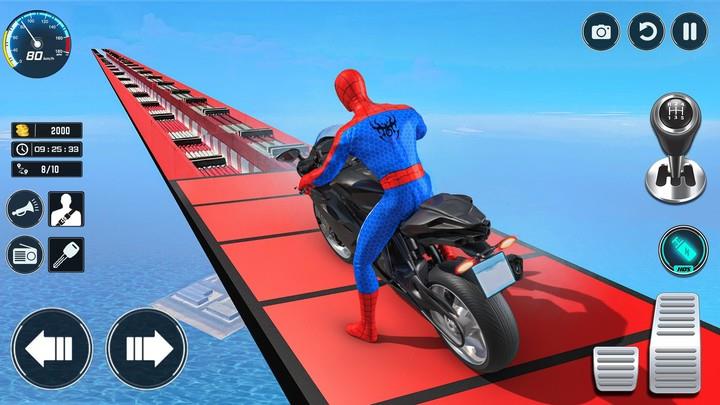 Superhero Bike Stunt Games GT Captura de pantalla 0