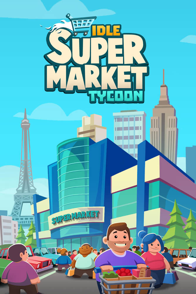 Idle Supermarket Tycoon Mod Ảnh chụp màn hình 0