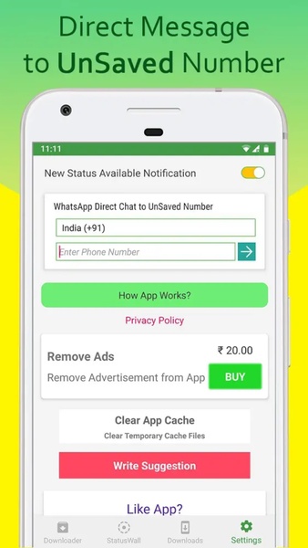 Whatsapp Messenger Tips bleu ဖန်သားပြင်ဓာတ်ပုံ 1