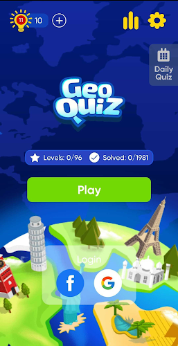 Geo Quiz: World Geography, Map Capture d'écran 0