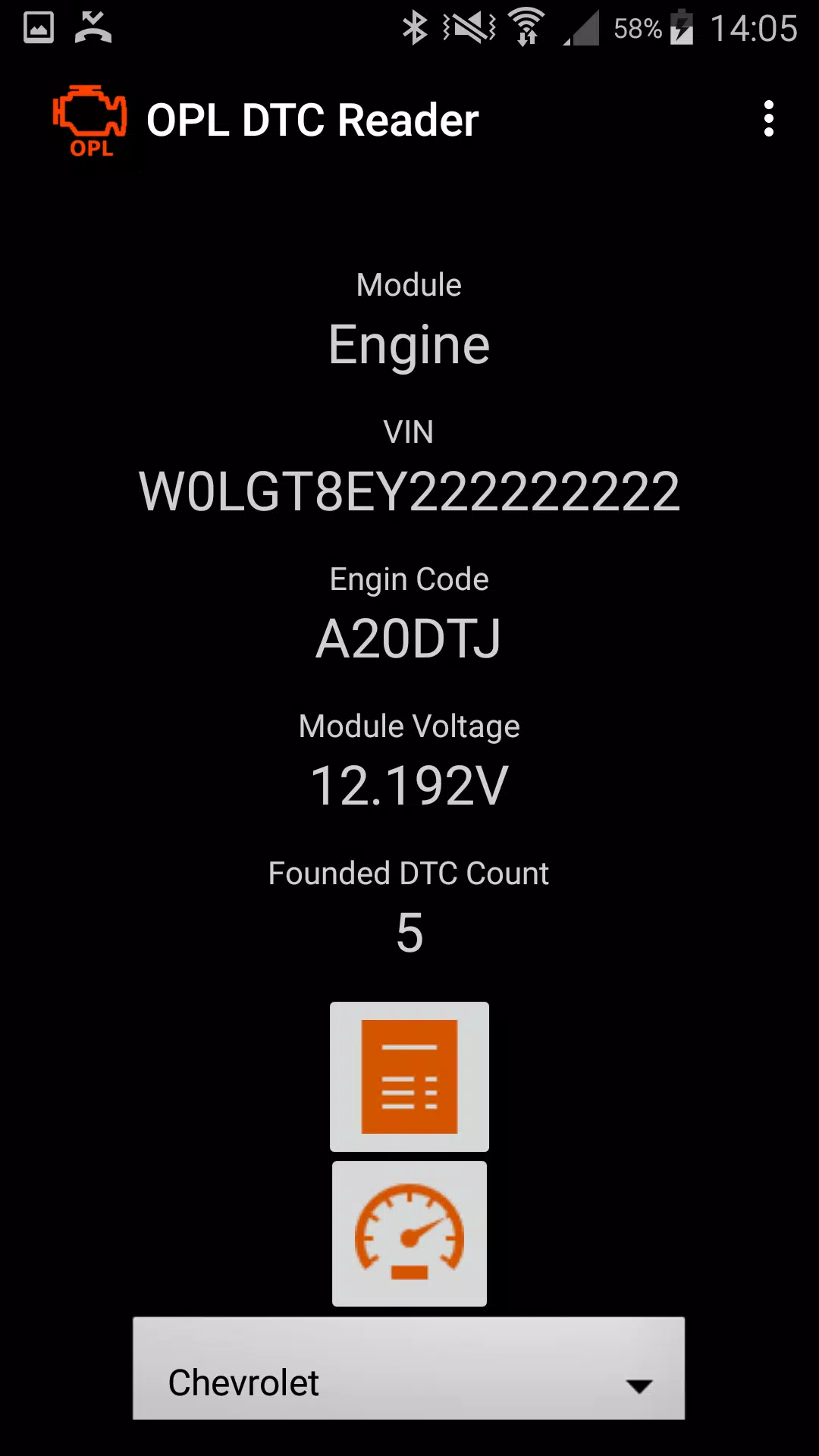 OPL DTC Reader Captura de tela 1