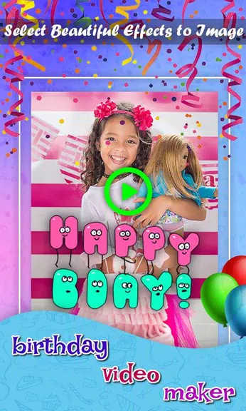 Birthday Video & Status Maker 스크린샷 0