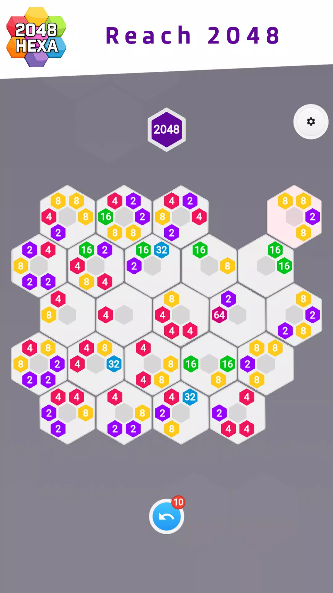 2048 Hexa Tangkapan skrin 1