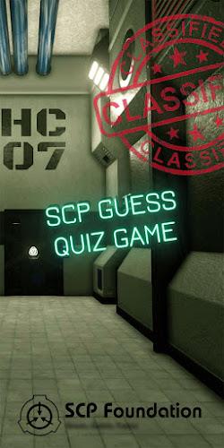 scp quiz game Ekran Görüntüsü 0