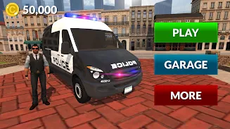 American Police Van Driving Ảnh chụp màn hình 3