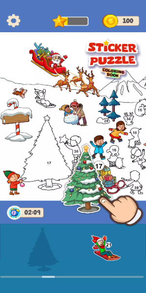 Sticker Puzzle - Coloring Book Screenshot 2