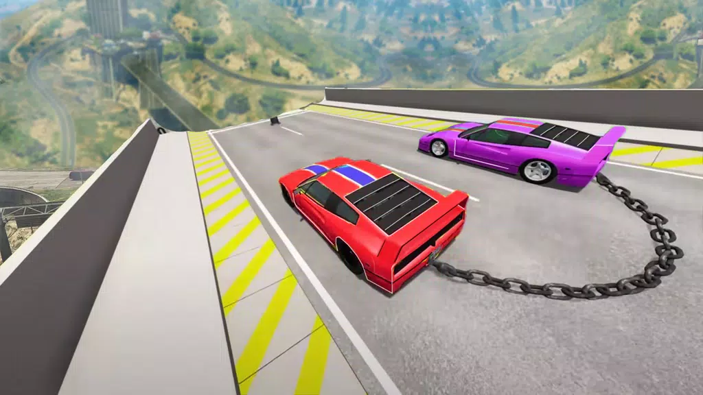 Chained Cars Stunt Racing Game 스크린샷 2