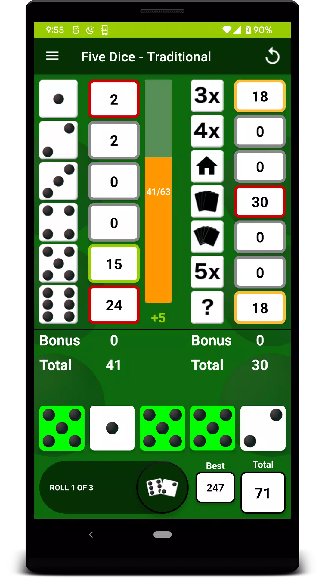 Five Dice Ảnh chụp màn hình 1