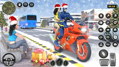 Superhero Bike Taxi: Bike Game ဖန်သားပြင်ဓာတ်ပုံ 3