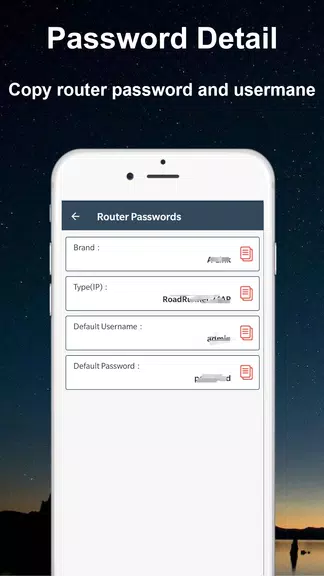 Default WiFi Router Passwords Capture d'écran 3