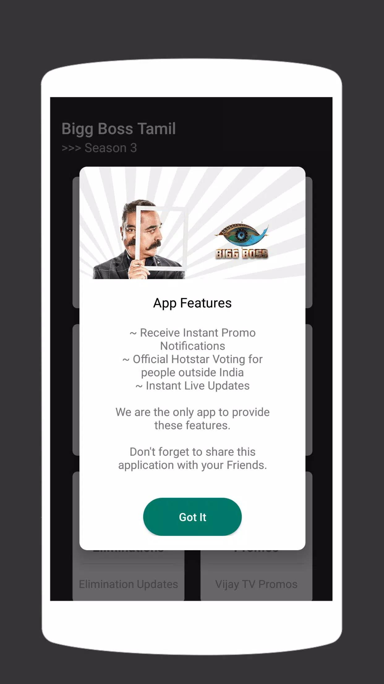 Bigg Boss Tamil - Season 3 Ảnh chụp màn hình 2