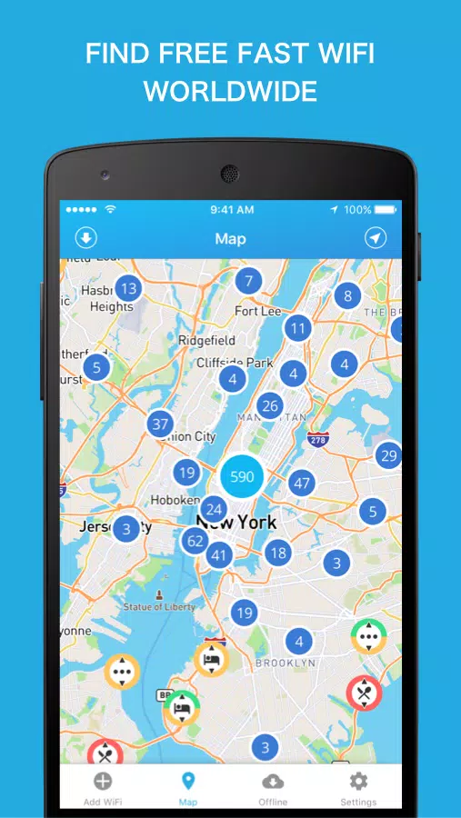 WiFi Finder - WiFi Map 스크린샷 0