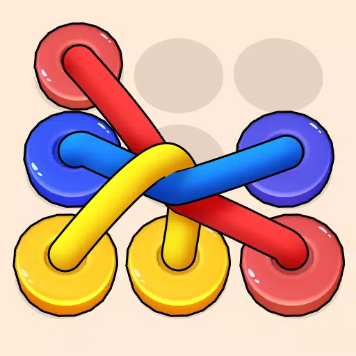 Color Tangled Rope 3D