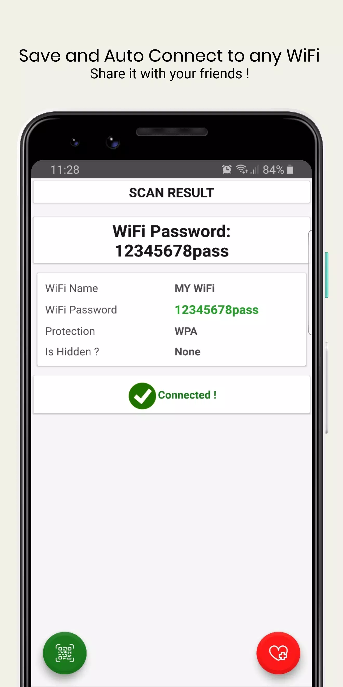 WiFi QrCode Password scanner Zrzut ekranu 3